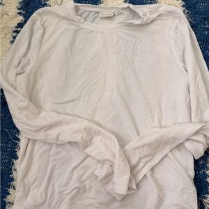 Babaton Soft White Long Sleeve Tee